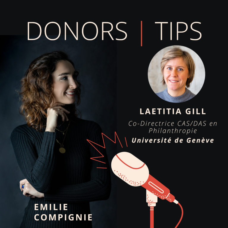Laetitia Gill – Co-Directrice du CAS/DAS en Philanthropie, Université de Genève